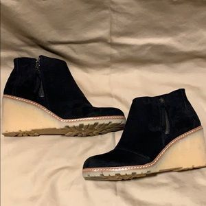 Tom’s wedge ankle booties